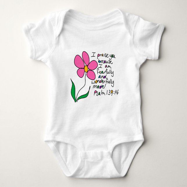 Wonderfully Made Baby Bodysuit (Front)
