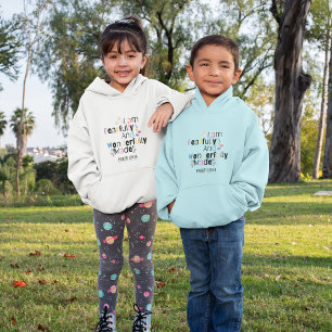 Wonderfully made christian children bible verse  T-Shirt