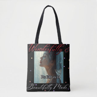 Wonderfully Made Multi-Colour Polka Dot Tote Bag