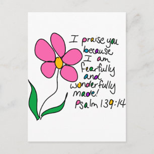 Wonderfully Made Postcard