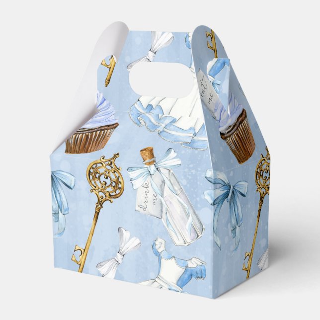 Wonderland Alice Pattern Favor Box (Front Side)