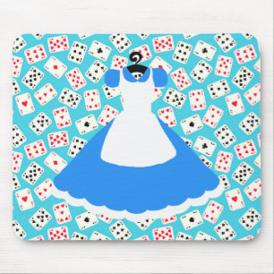Wonderland Alice Pattern Mouse Pad