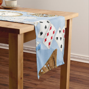 Wonderland Alice Pattern Short Table Runner