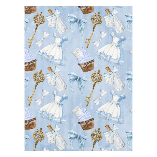 Wonderland Alice Pattern Tablecloth (Front)
