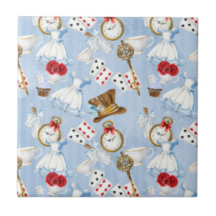 Wonderland Alice Pattern Tile