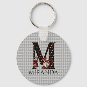 M name sale keychain