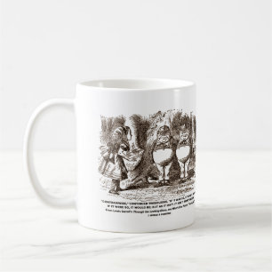Wonderland Alice Tweedledum Tweedledee Logic Qte Coffee Mug