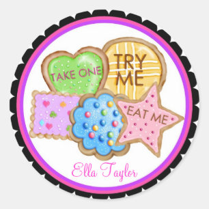 Wonderland Birthday Party Stickers