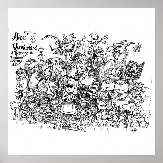 Wonderland Characters Poster (Front)