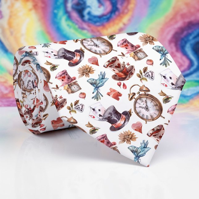 Wonderland Classic Pattern Necktie Tie (Creator Uploaded)