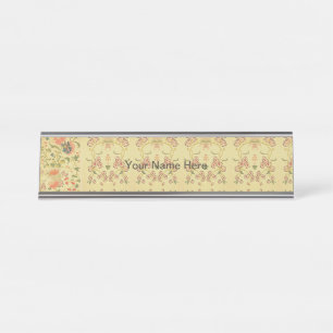 wonderland desk name plate