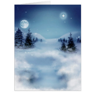 Wonderland d'hiver de nuit