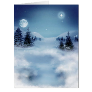 Wonderland d'hiver de nuit