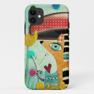 Wonderland Dog Cat Mushroom Case