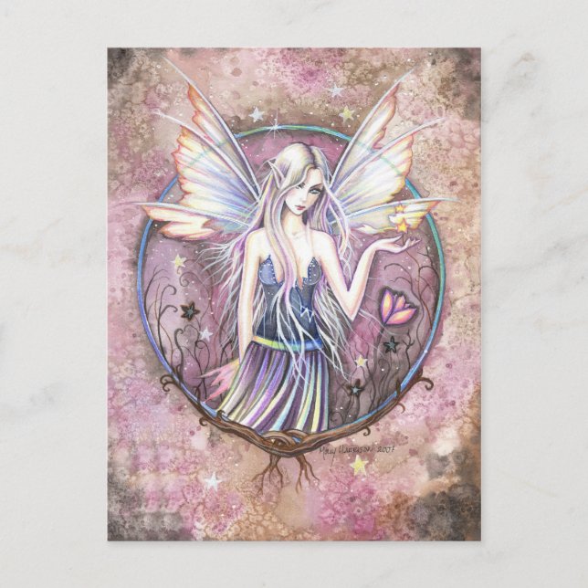 Wonderland Fairy Fantasy Art Postcard (Front)