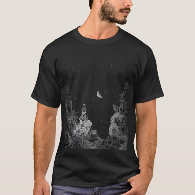 Wonderland Garden Star Viewing Night T-Shirt (Front)