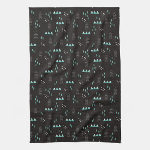 Wonderland Geometric Night Pattern Kitchen Towel
