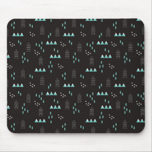 Wonderland Geometric Night Pattern Mouse Pad