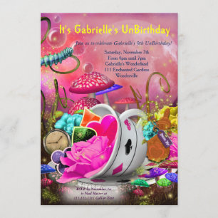 Wonderland Invitations, Wonderland Party Invitation