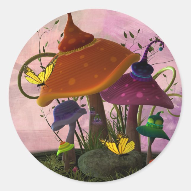 Wonderland Mushroom Sticker (Front)