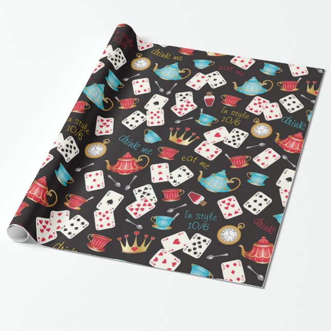 Wonderland Prints Wrapping Paper (Unrolled)