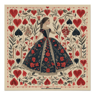 Wonderland Queen of Hearts: Crimson Monarch Poster