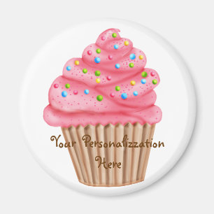 Wonderland Sprinkles Cupcake Magnet