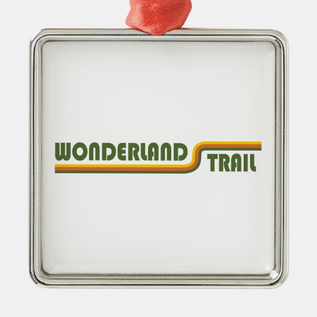 Wonderland Trail Metal Ornament (Front)