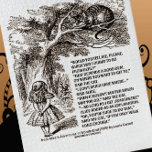 Wonderland Which Way I Ought To Go From Here Jigsaw Puzzle<br><div class="desc">Those who are ponderous regarding the direction in life they should take will enjoy any of these Lewis Carroll quotation gifts featuring the infamous conversation between Alice and the Cheshire Cat in Carroll's "Alice's Adventures In Wonderland", Classic illustration as drawn by John Tenniel and the entire "Which way I ought...</div>