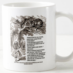 Wonderland Which Way I Ought To Go Quote Coffee Mug
