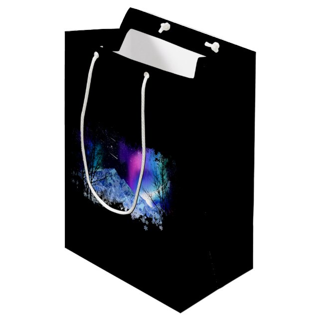 Wonderlights Winter Medium Cadeau sac (Devant Angle)