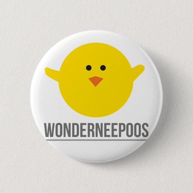 Wonderneepoos Swipes in 2 Inch Round Button (Front)