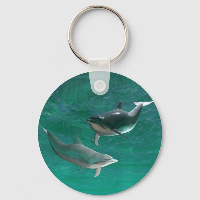 Wonderous Dolphins Keychain (Front)