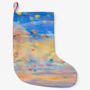 Wonderrful view on sunsetart,abstract background,a small christmas stocking