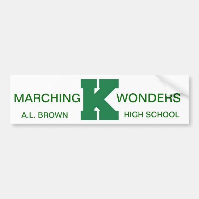 Wonders Marching Band Pride Bumper Sticker (Front)