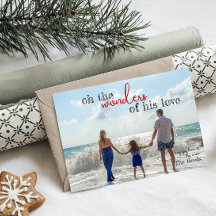 Wonders of His Love Christmas Card