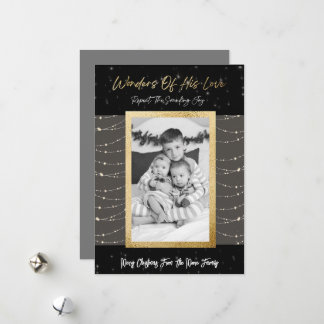 Wonders of His Love Christmas Card