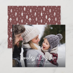 Wonders of His Love Christmas Holiday Card