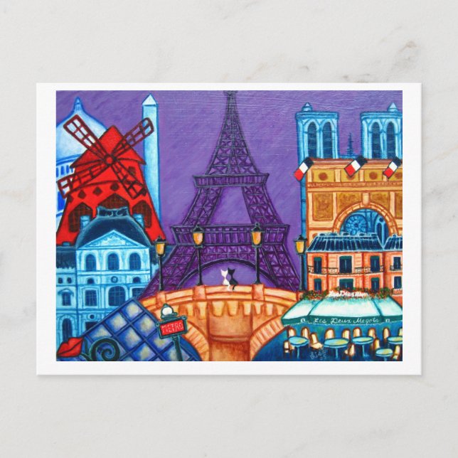 Wonders of Paris Post Card (Front)