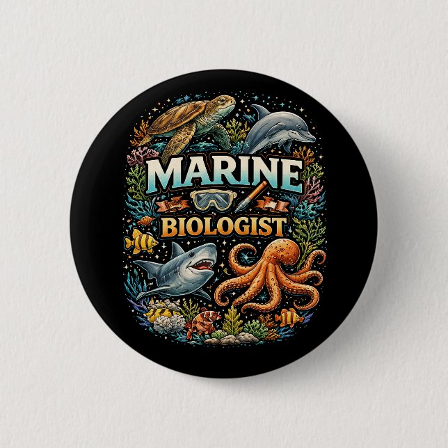 Wonders of the Ocean Realm 2 Inch Round Button (Front)