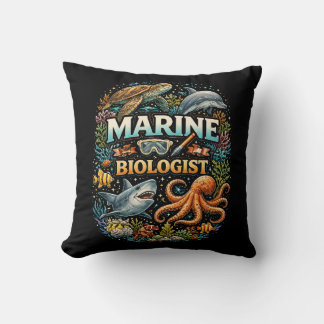 Wonders of the Ocean Realm Throw Pillow