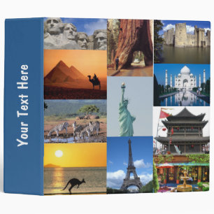 Wonders of the World Vacation Binder