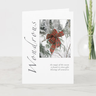 Wondrous Christmas Holiday Card
