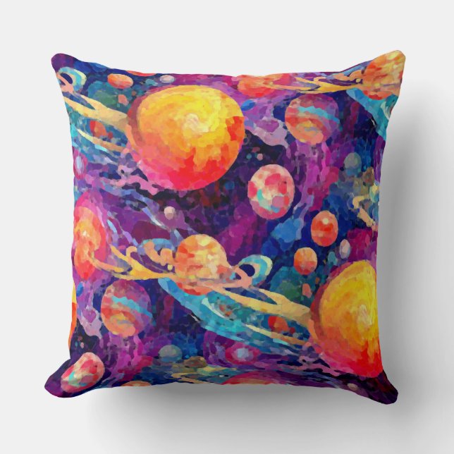 Wondrous Constellation Throw Pillow (Front)