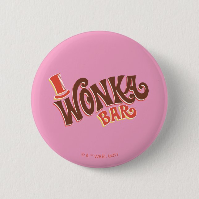 Wonka Bar Logo 2 Inch Round Button (Front)
