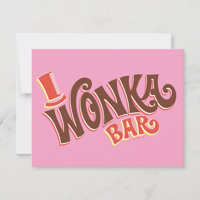 Wonka Bar Logo Card (Front)