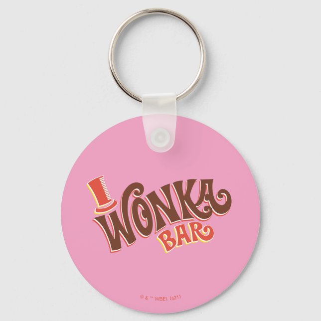 Wonka Bar Logo Keychain (Front)