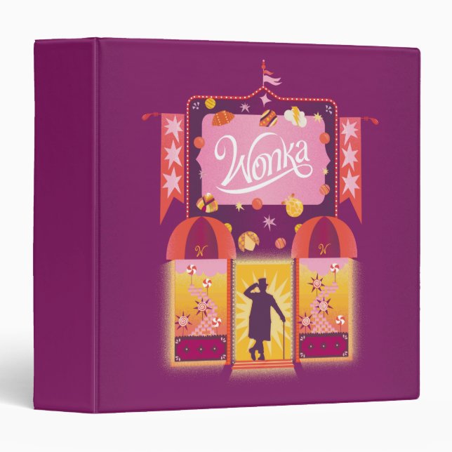 Wonka Candy Store Graphic Binder (Front/Spine)