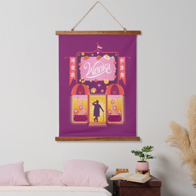 Wonka Candy Store Graphic Hanging Tapestry (Bedroom)