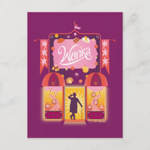 Wonka Candy Store Graphic Postcard
